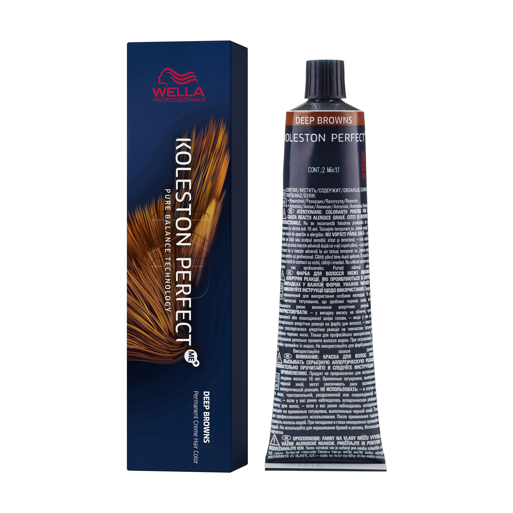 Стійка крем-фарба для волосся Wella Professionals Koleston Perfect Deep Browns, 6/75-середній палісандр, 60 мл